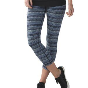 Lululemon High Rise Wunder Under Crop size 8 *EUC